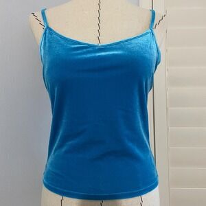 Lilly Pulitzer Luxletic Velvet Cassis‎ Bra Tank UPF 50+ Teal Bay Size Small EUC
